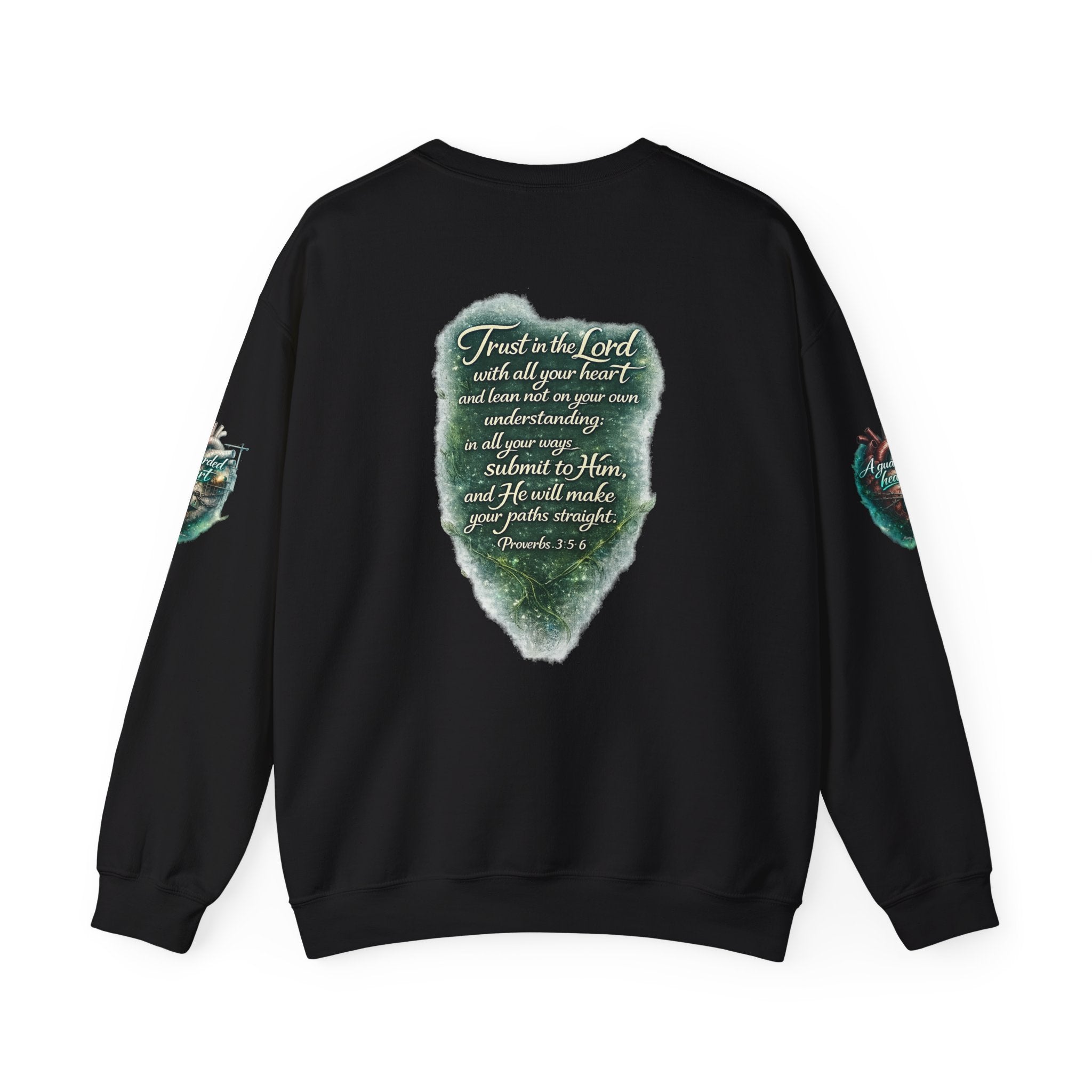 "A Guarded Heart" Crewneck Sweatshirt — Unisex Graphic Pullover