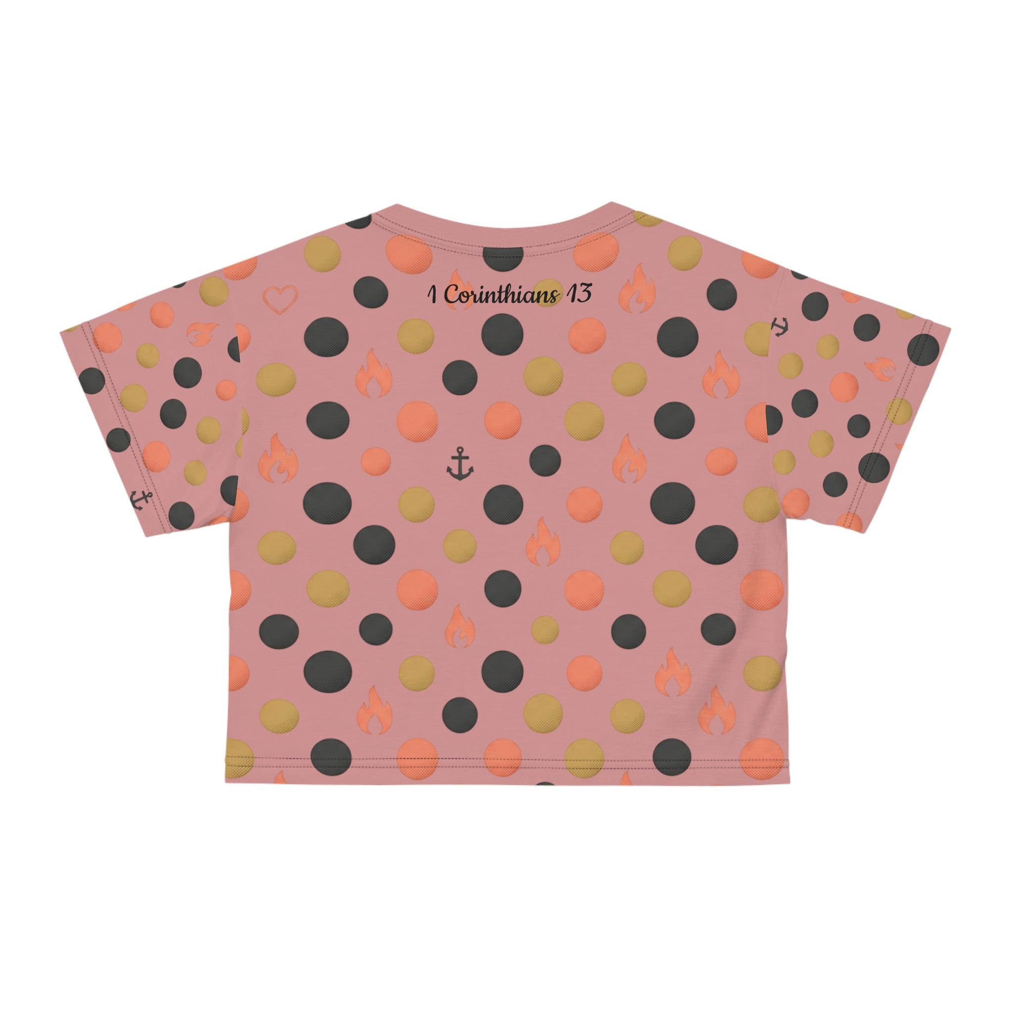 "Love" Polka Dot Crop Tee — Women&
