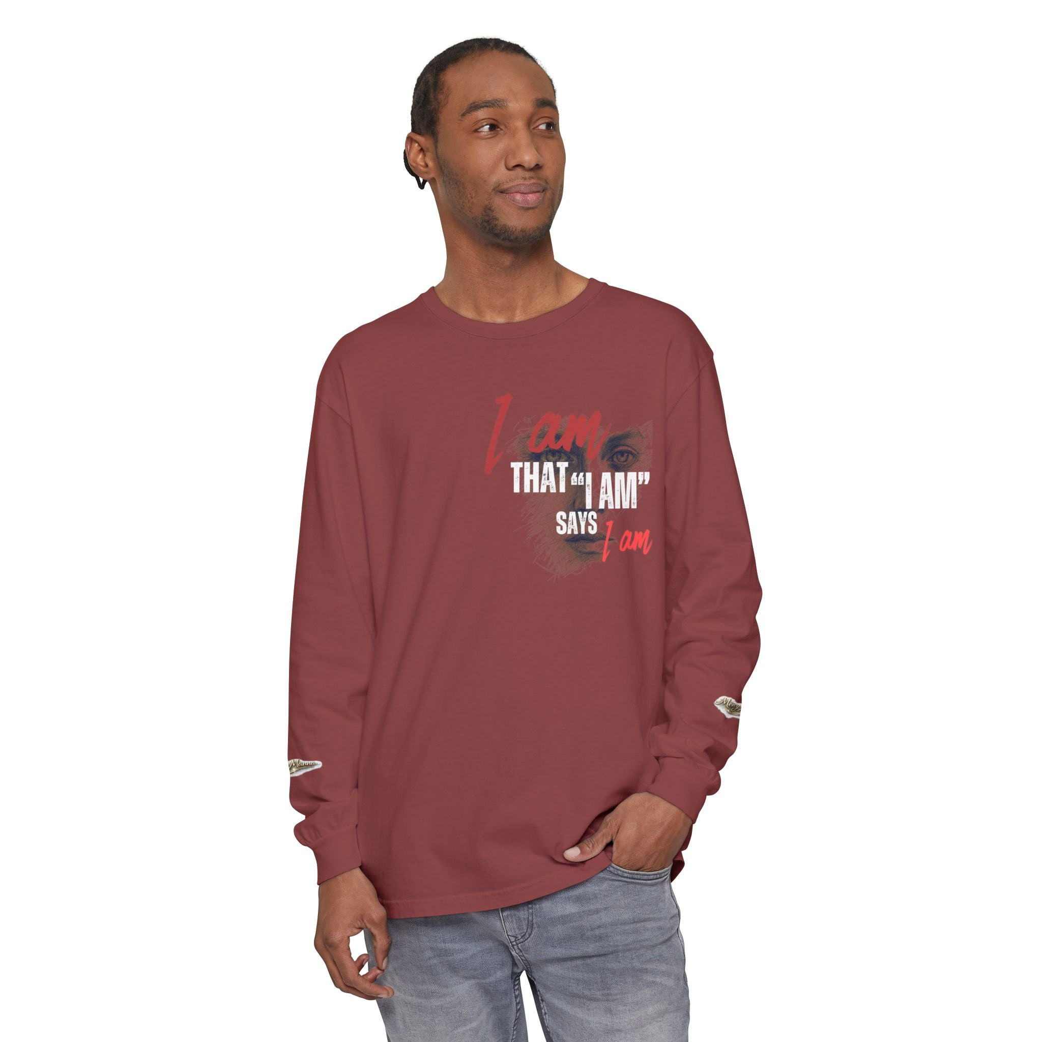 "I Am That I Am" Long Sleeve Graphic Tee — Unisex Statement Shirt