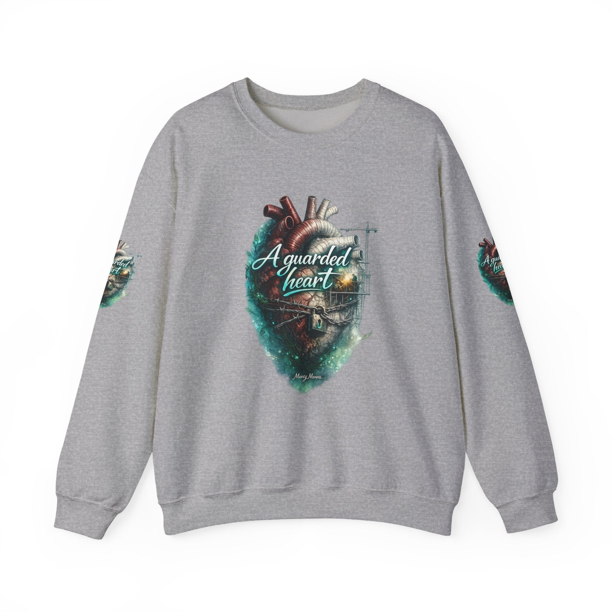 "A Guarded Heart" Crewneck Sweatshirt — Unisex Graphic Pullover