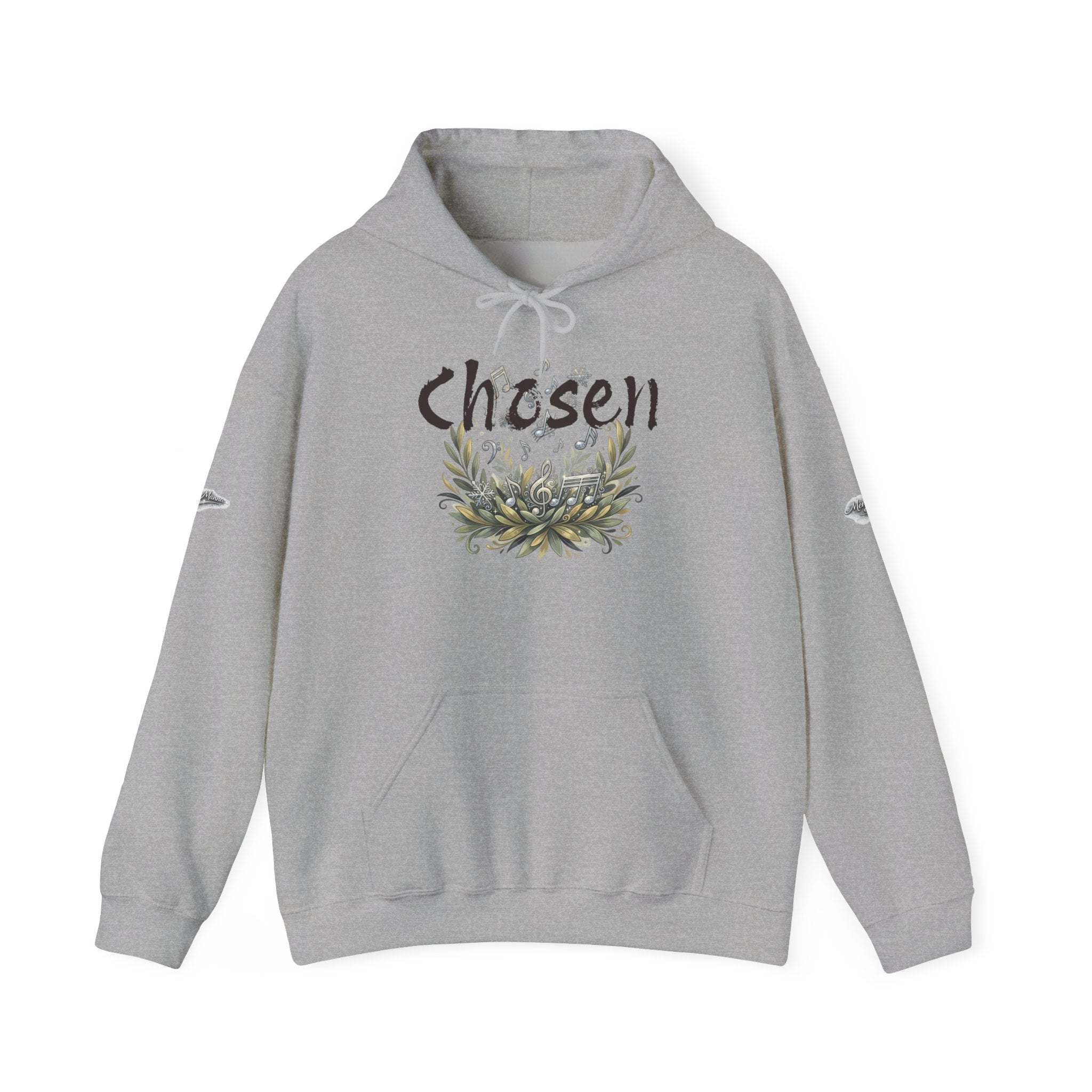 "Chosen & Set Apart" Olive Leaf Graphic Pullover Hoodie — Unisex Sweatshirt
