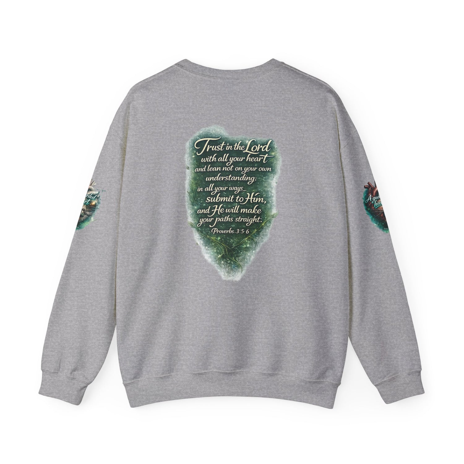 "A Guarded Heart" Crewneck Sweatshirt — Unisex Graphic Pullover
