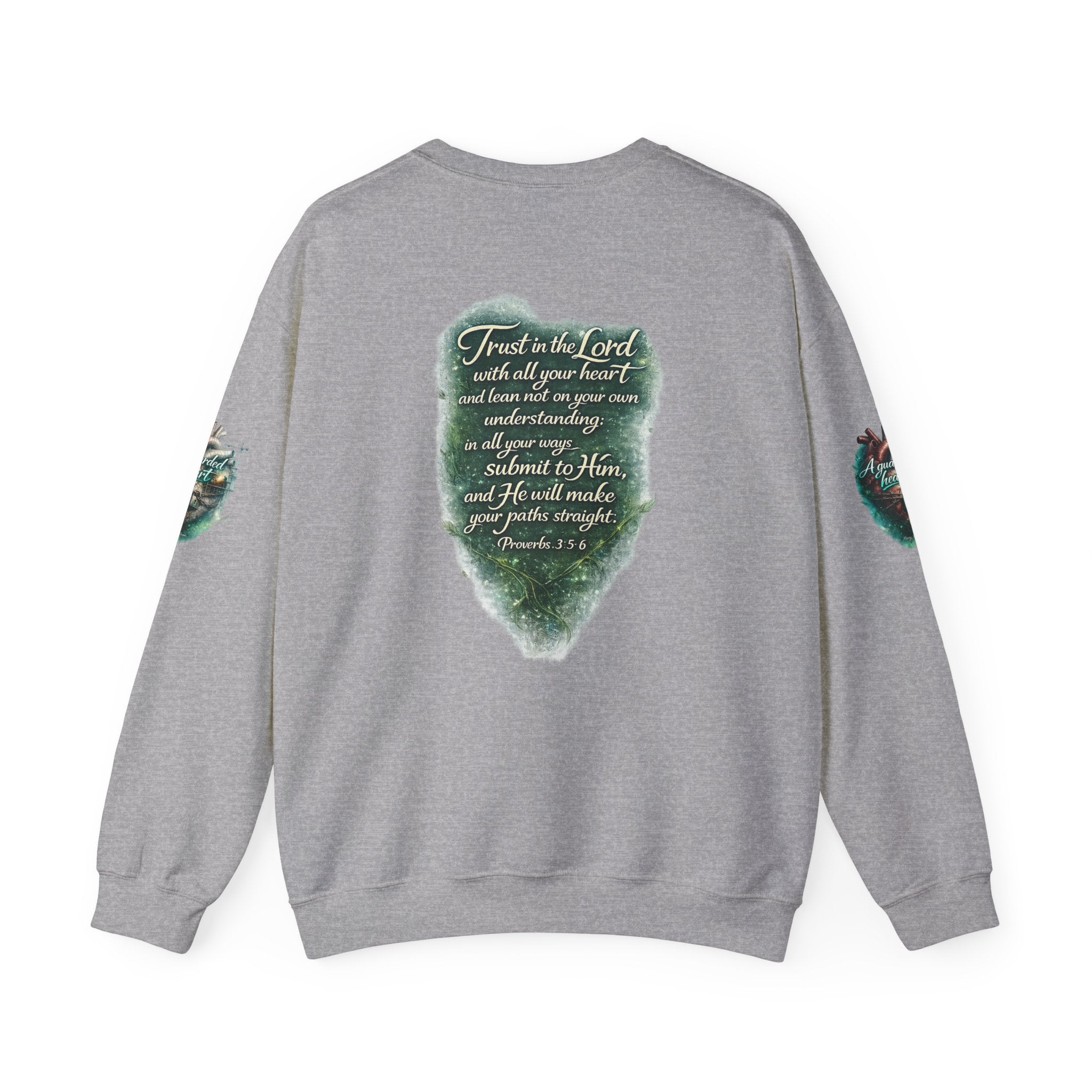 "A Guarded Heart" Crewneck Sweatshirt — Unisex Graphic Pullover