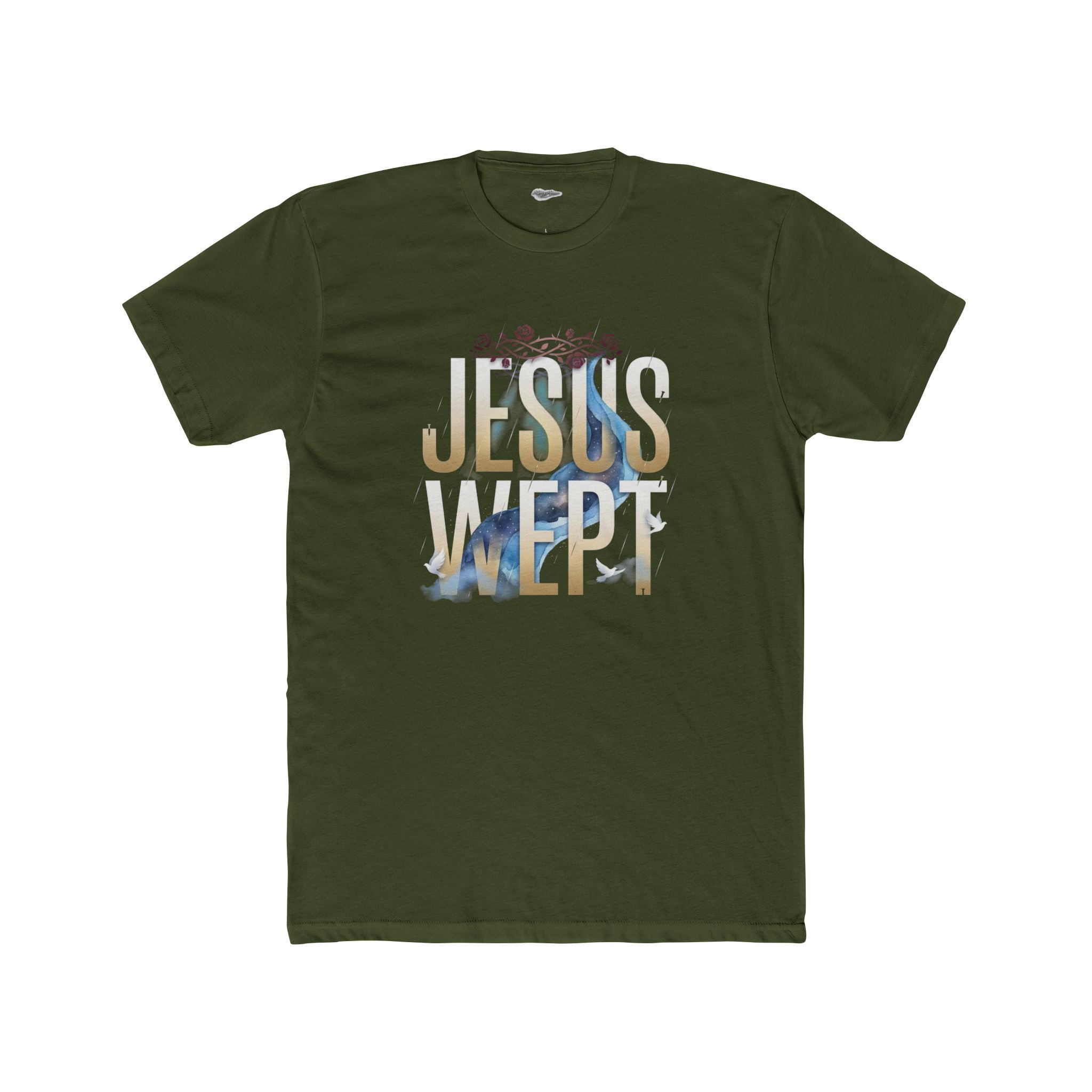 "Jesus Wept" Graphic Tee — Unisex Cotton T-Shirt