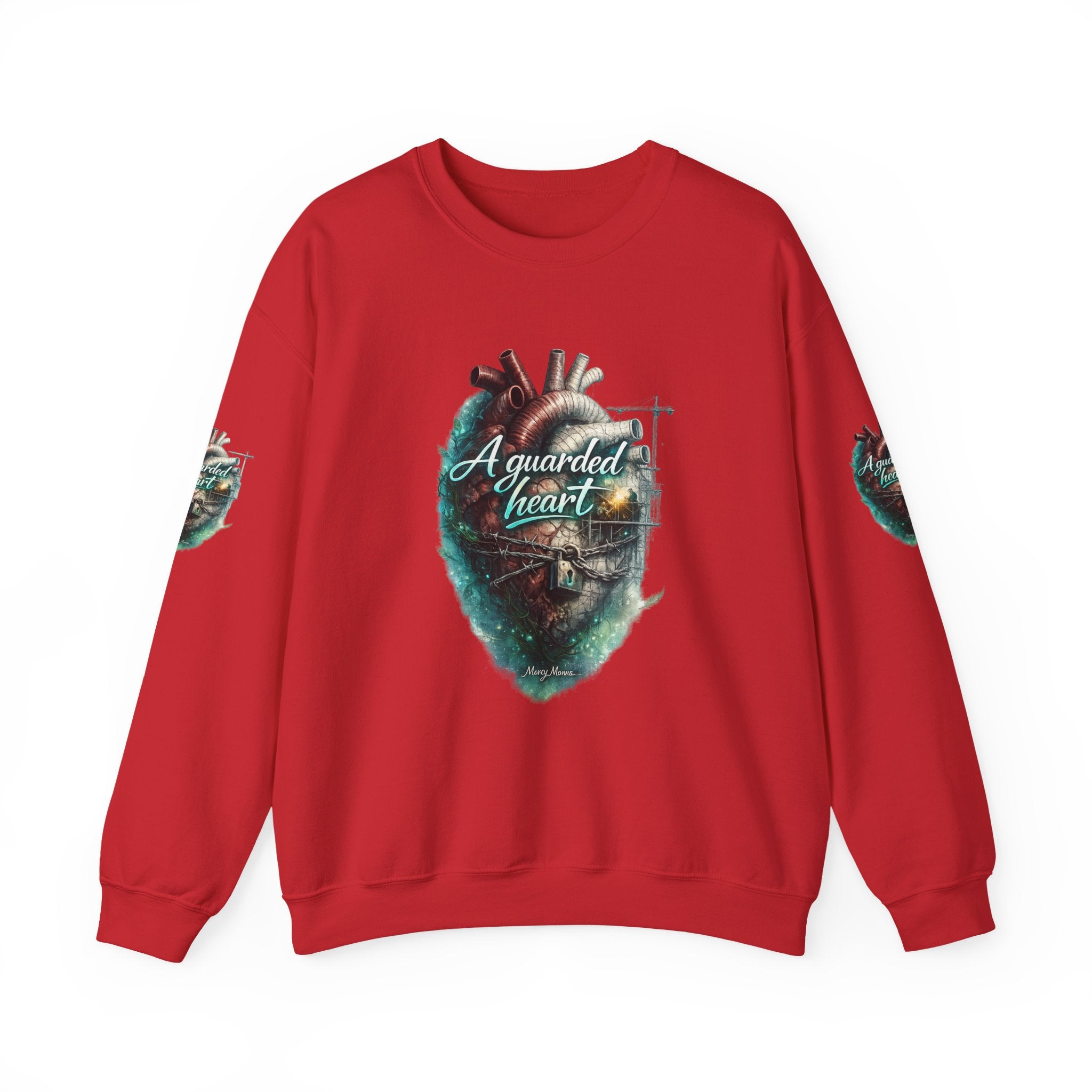 "A Guarded Heart" Crewneck Sweatshirt — Unisex Graphic Pullover
