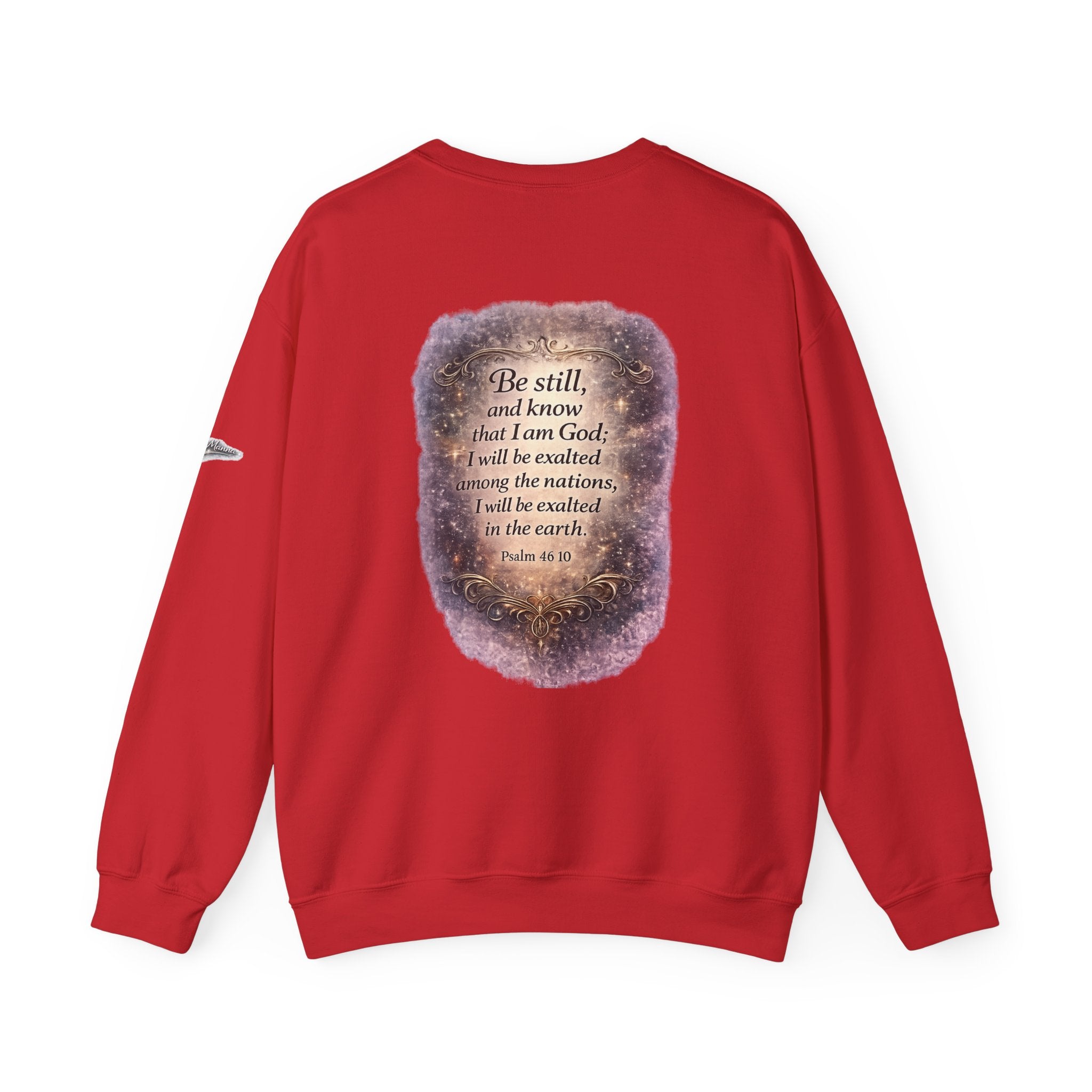 "Be Still" Graphic Crewneck Sweatshirt — Unisex Fleece Pullover