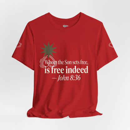 Free Indeed Graphic Tee — Short Sleeve Cotton T-Shirt