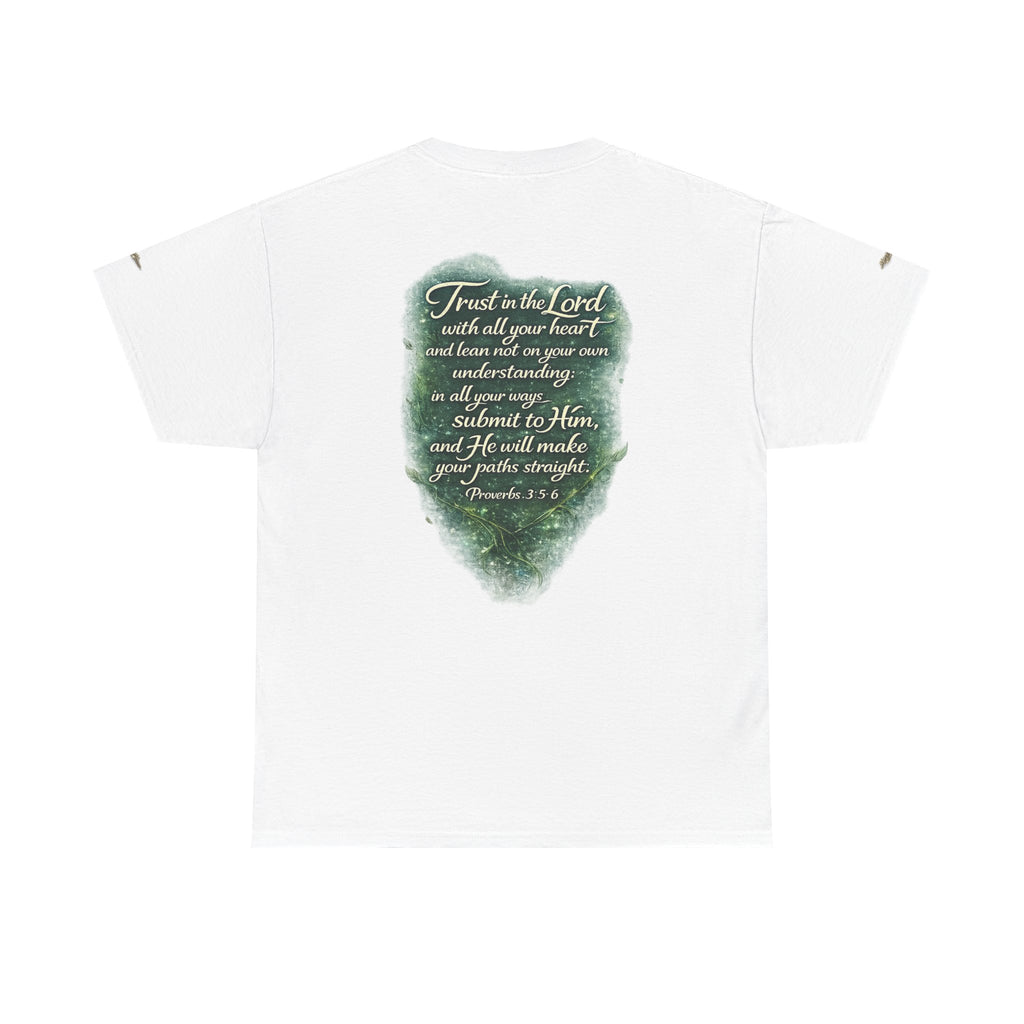Christian Graphic Tee — "A Guarded Heart" Proverbs 3:5-6 Faith T-Shirt
