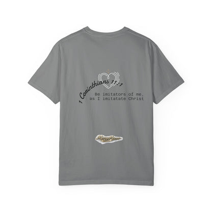 Butterfly Graphic T-Shirt — "Follow Me" 1 Corinthians 11:1 Unisex Tee