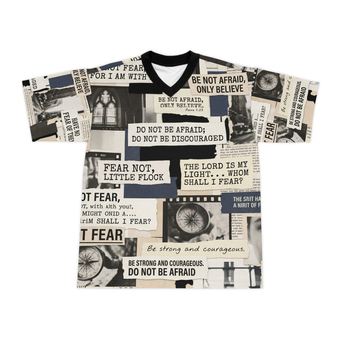 "Do Not Fear" Fearless Graphic Football Jersey — Unisex Athletic Tee