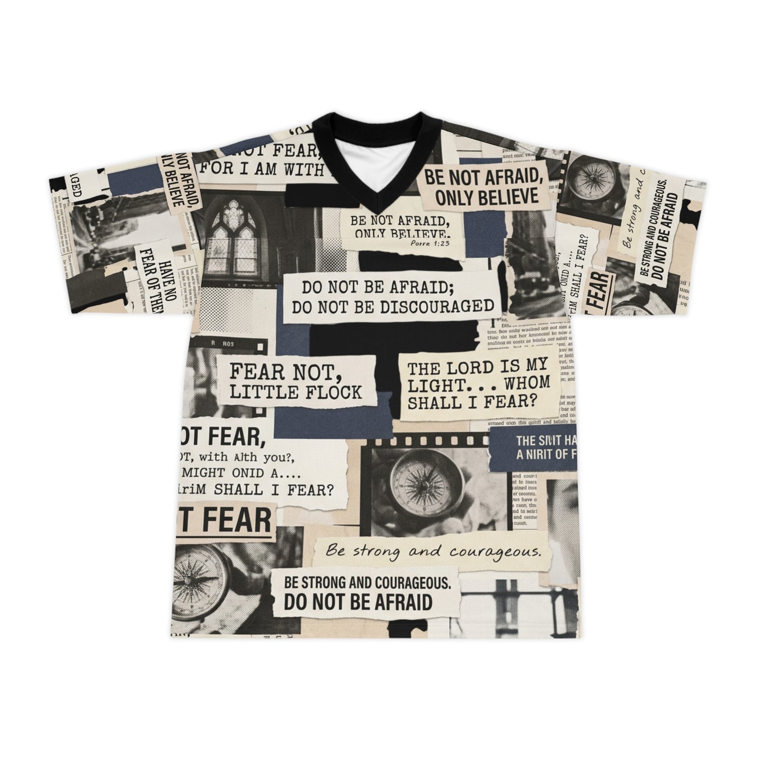 "Do Not Fear" Fearless Graphic Football Jersey — Unisex Athletic Tee