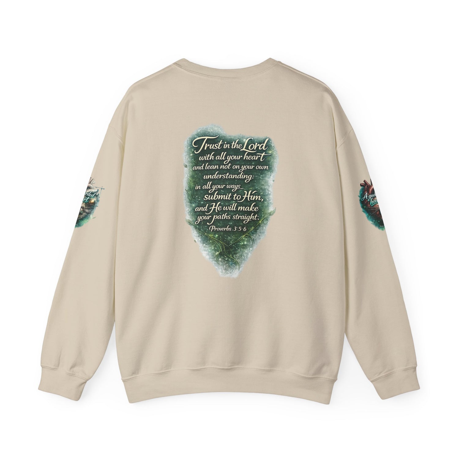 "A Guarded Heart" Crewneck Sweatshirt — Unisex Graphic Pullover