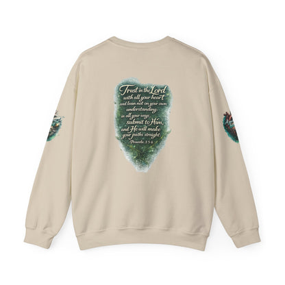 "A Guarded Heart" Crewneck Sweatshirt — Unisex Graphic Pullover