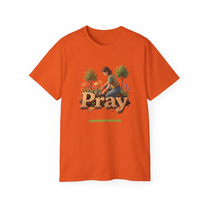 Pray Graphic Tee — Unisex Cotton T-Shirt