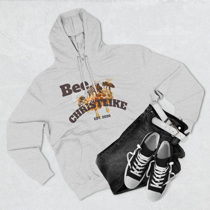 "Be Christlike" Honeybee Graphic Pullover Hoodie — Unisex Fleece Sweatshirt