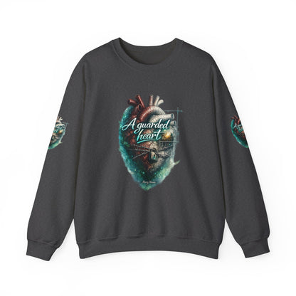 "A Guarded Heart" Crewneck Sweatshirt — Unisex Graphic Pullover