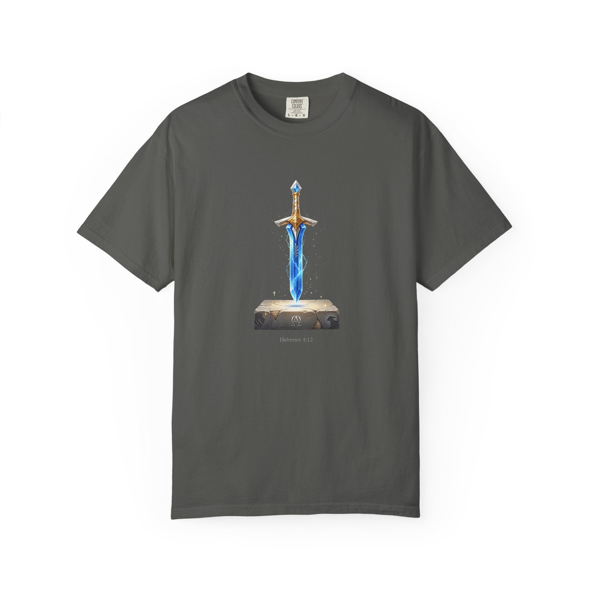 "Hebrews 4:12" Sword Graphic Tee — Unisex Cotton T-Shirt