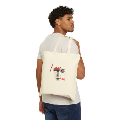 "I Am That I Am" Canvas Tote Bag — Graphic Shoulder Bag for Women