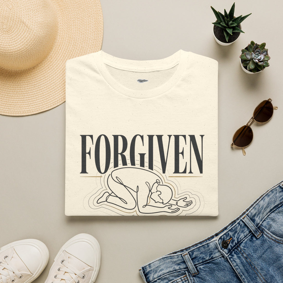 "Forgiven" Graphic Tee — Unisex Cotton T-Shirt