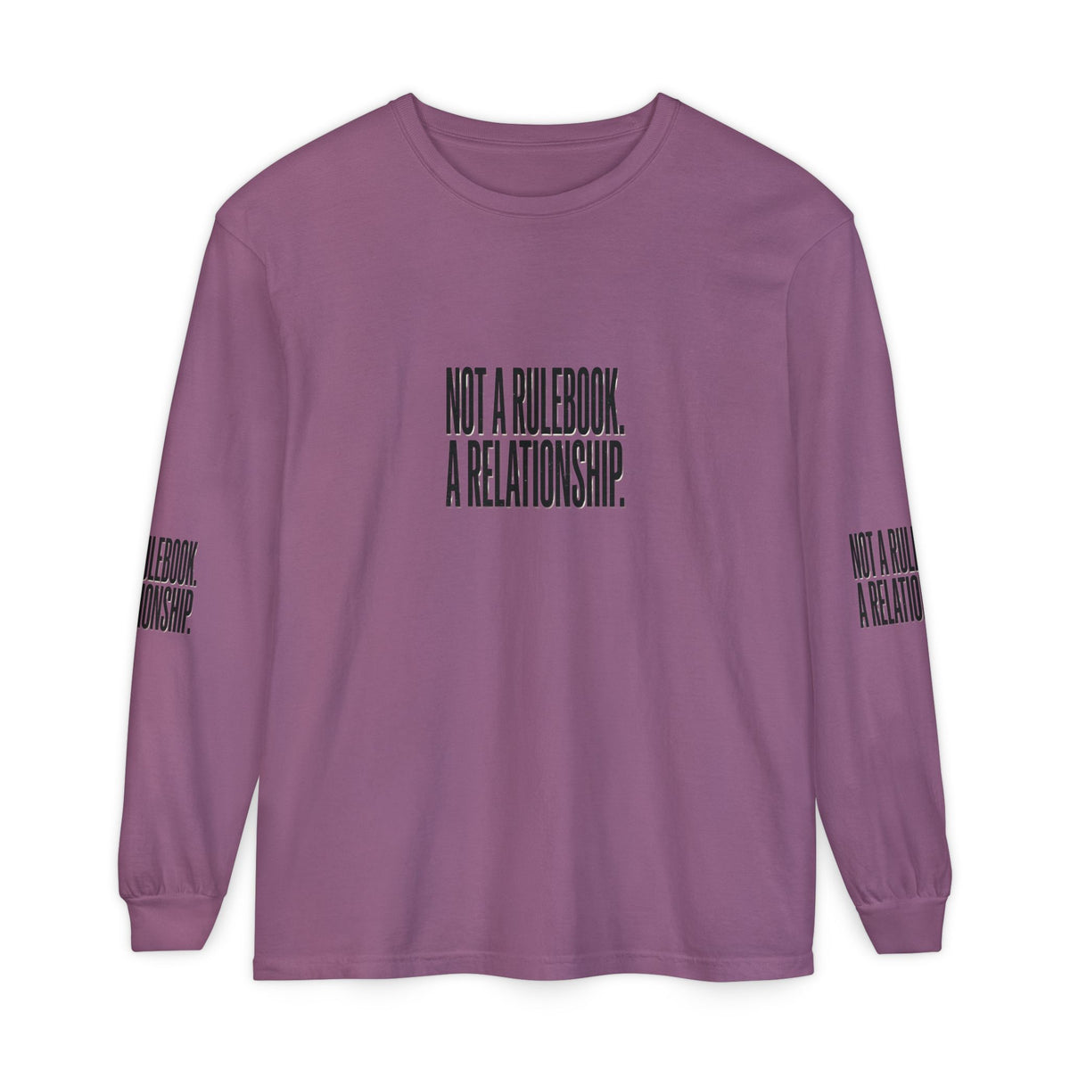 Mercy Manna Not a Rulebook a Relationship Long Sleeve T-Shirt