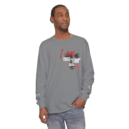 "I Am That I Am" Long Sleeve Graphic Tee — Unisex Statement Shirt