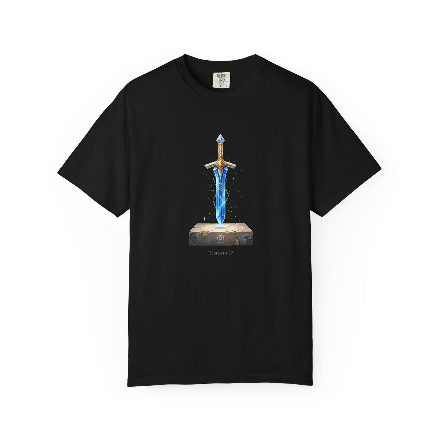 "Hebrews 4:12" Sword Graphic Tee — Unisex Cotton T-Shirt