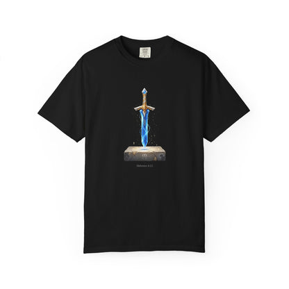 "Hebrews 4:12" Sword Graphic Tee — Unisex Cotton T-Shirt