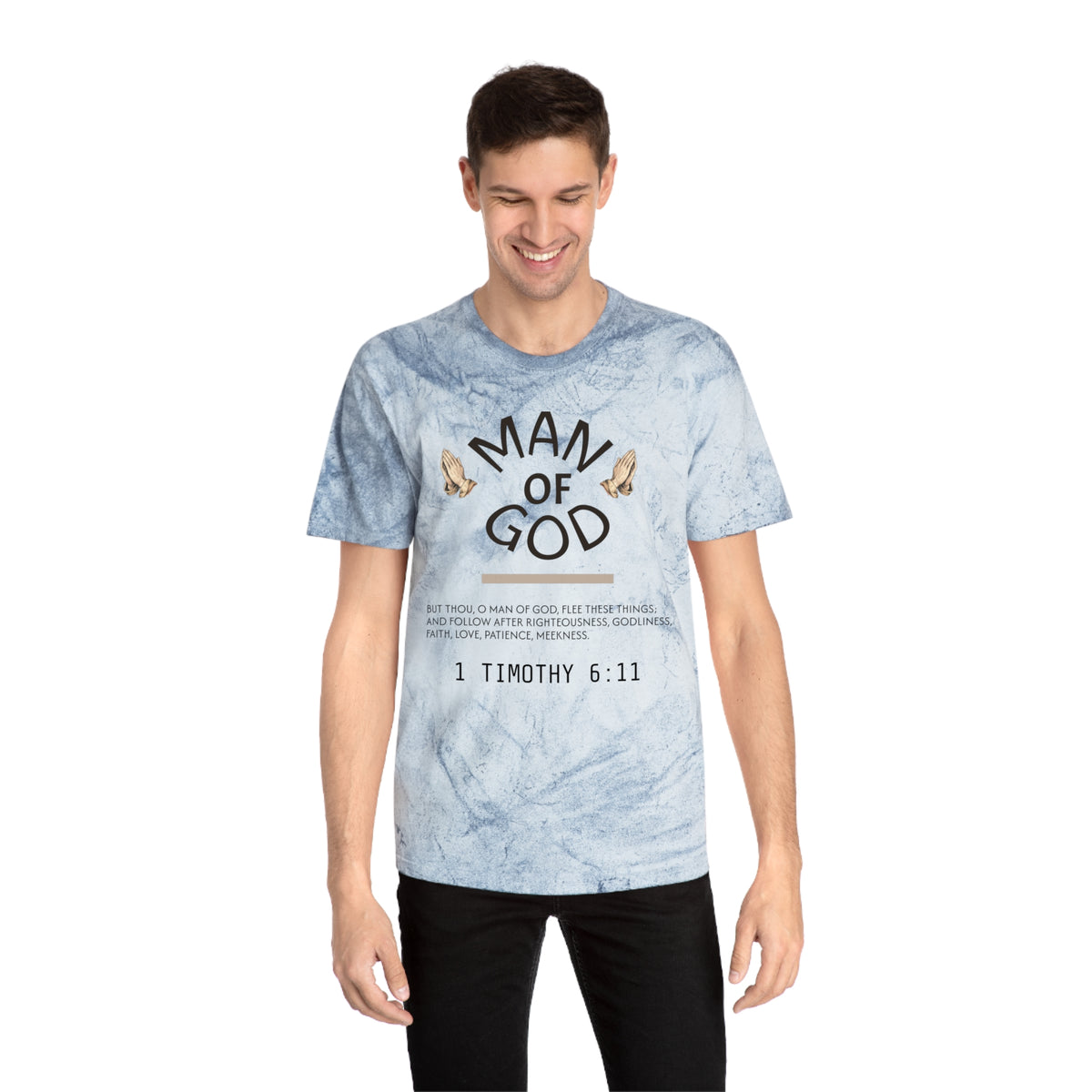 Man of God Tie-Dye T-Shirt — 1 Timothy Graphic Tee