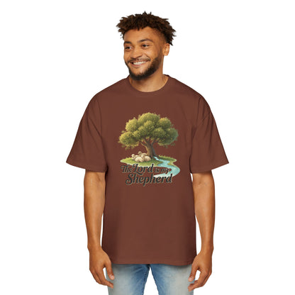 "The Lord Is My Shepherd" Oversized Graphic Tee — Men&