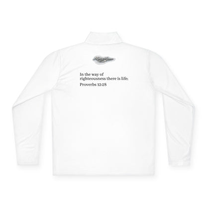 "Breastplate of Righteousness" Quarter-Zip Pullover — Unisex Graphic Sweatshirt