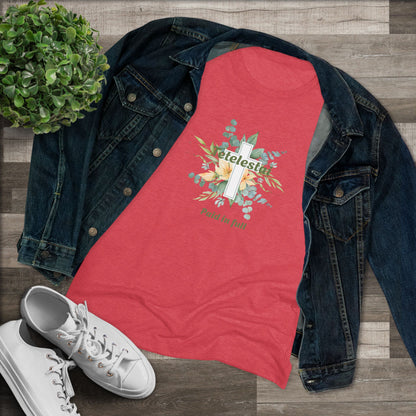 "Paid in Full" Floral Cross Graphic Tee — Women&
