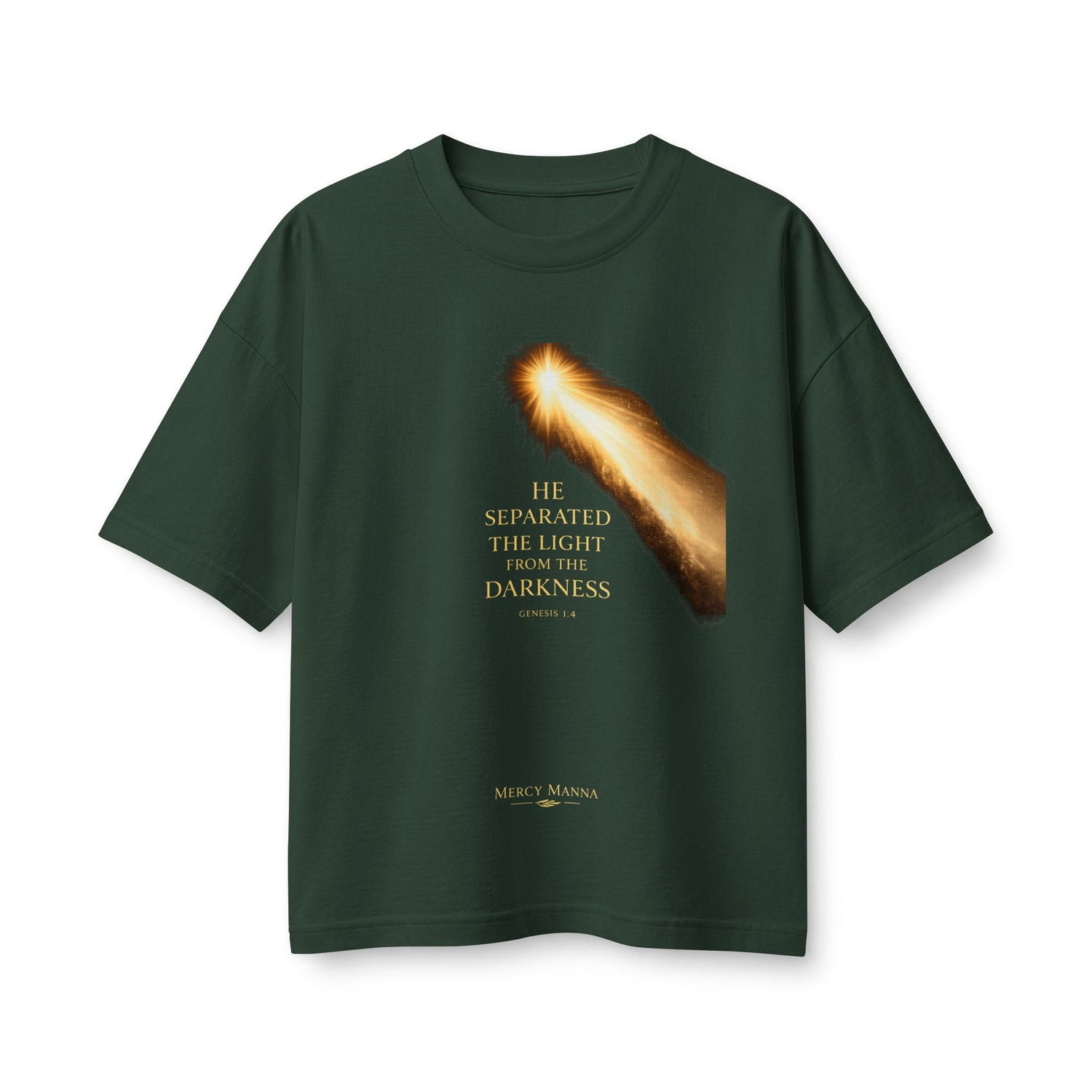 "He Separated the Light from the Darkness" Genesis 1:4 Graphic Tee — Women&