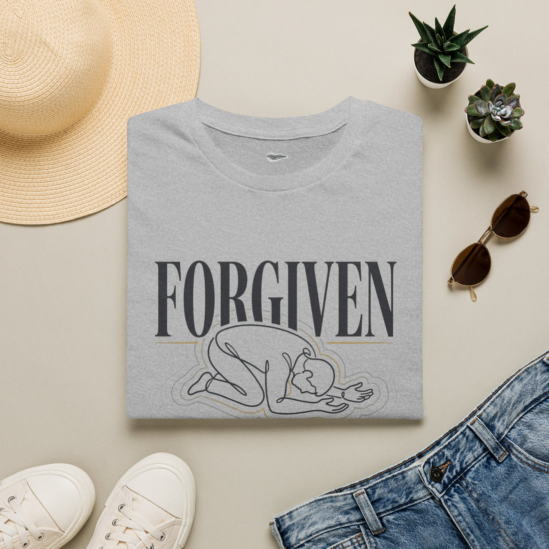 "Forgiven" Graphic Tee — Unisex Cotton T-Shirt