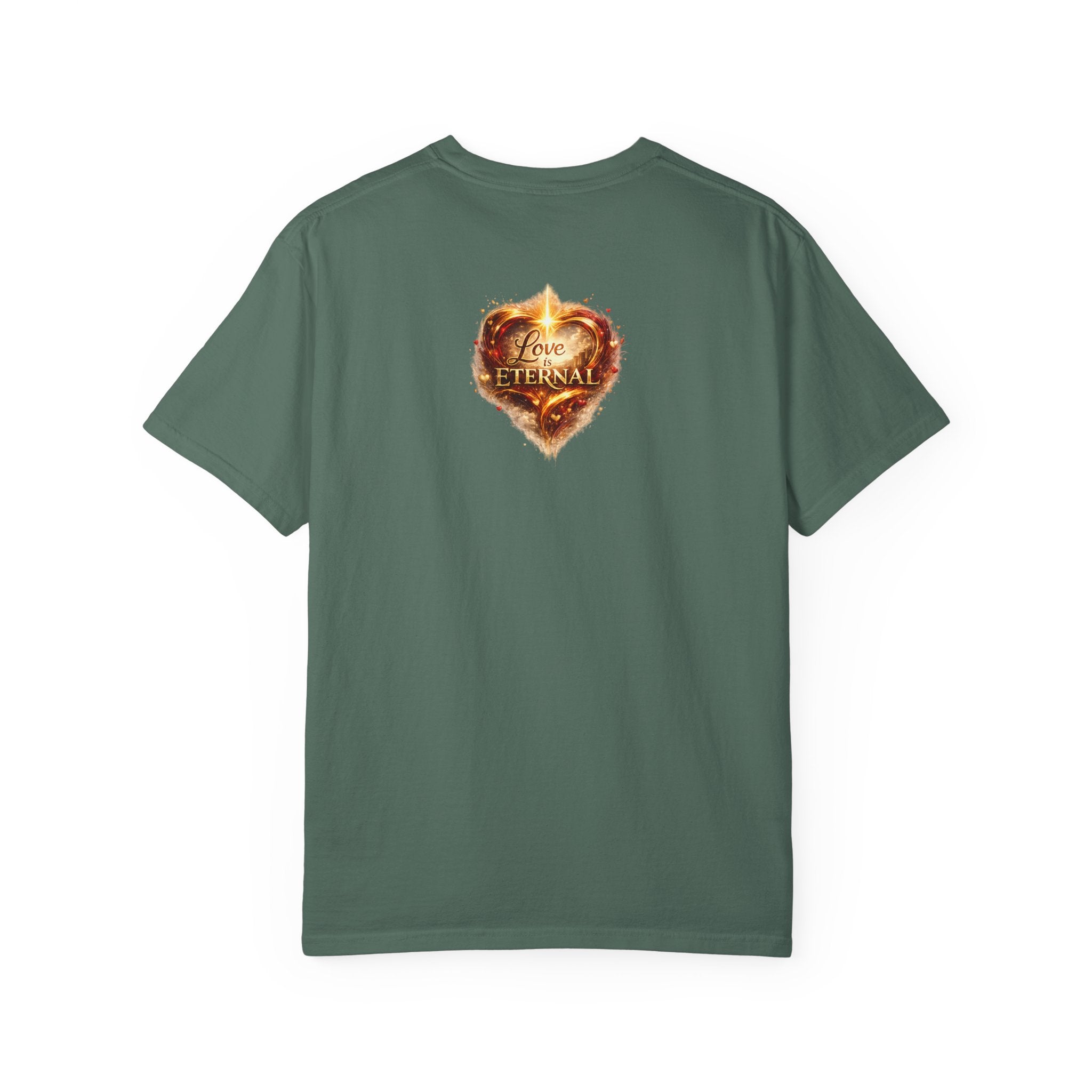 Love Is Eternal Heart T-Shirt — 1 Corinthians 13 Agape Faith-Inspired Tee