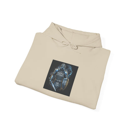"Armor of God" Knight Graphic Pullover Hoodie — Unisex Fleece Sweatshirt