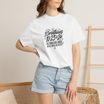 1 Corinthians 10:23-24 Scripture T-Shirt