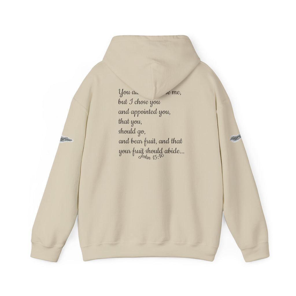 Christian Hoodie — "Chosen & Set Apart" Olive Leaf Faith Sweatshirt