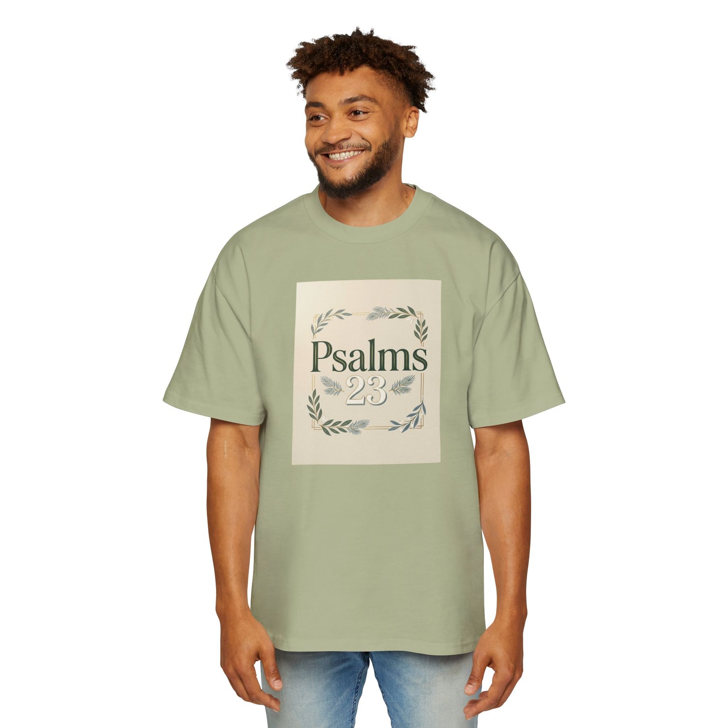 "Psalms 23" Oversized Graphic Tee — Men&