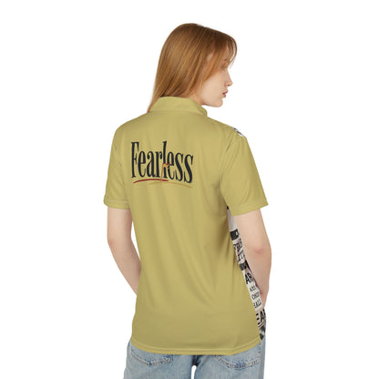 "Do Not Be Afraid" Scripture Collage Graphic Polo Shirt — Unisex