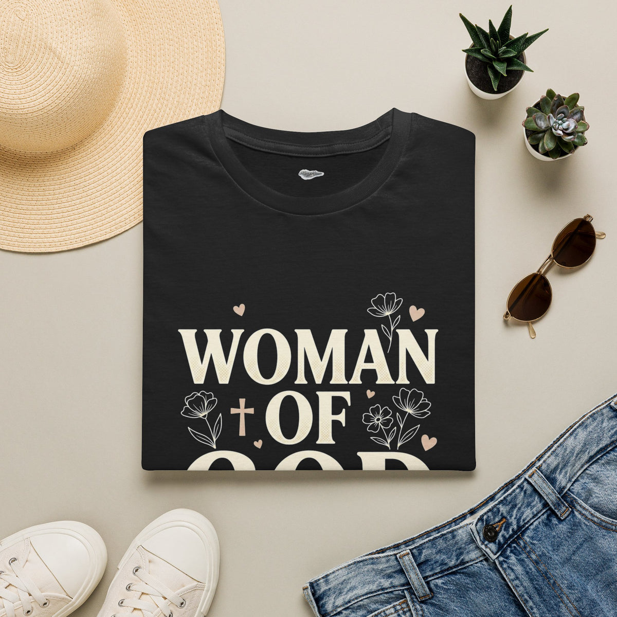 Woman of God Inspirational T-Shirt — LOVE Graphic Tee