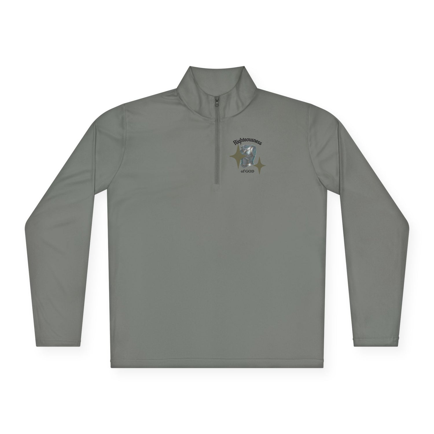 "Breastplate of Righteousness" Quarter-Zip Pullover — Unisex Graphic Sweatshirt