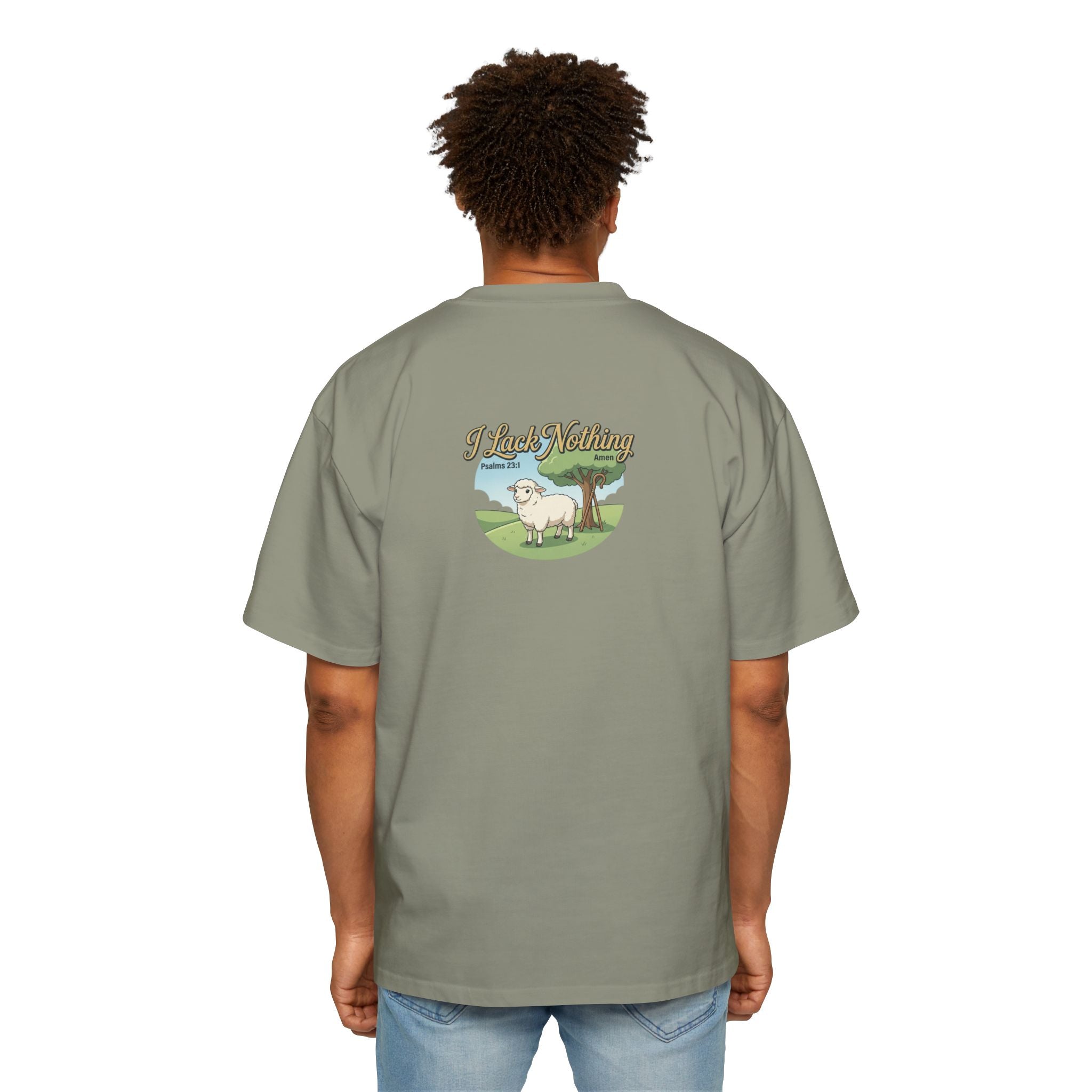 Christian Tee — "The Lord Is My Shepherd" Oversized Men’s T‑Shirt