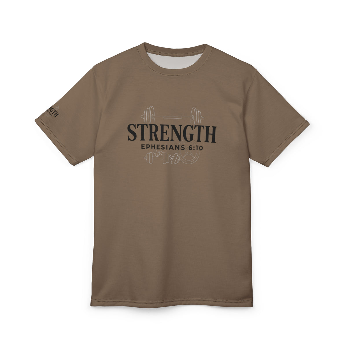 Ephesians 6:10 All-Over Print Tee — Be Strong in the Lord