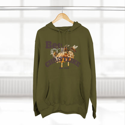"Be Christlike" Honeybee Graphic Pullover Hoodie — Unisex Fleece Sweatshirt