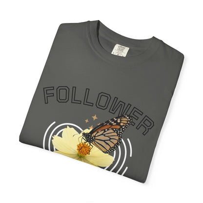 Butterfly Graphic T-Shirt — "Follow Me" 1 Corinthians 11:1 Unisex Tee
