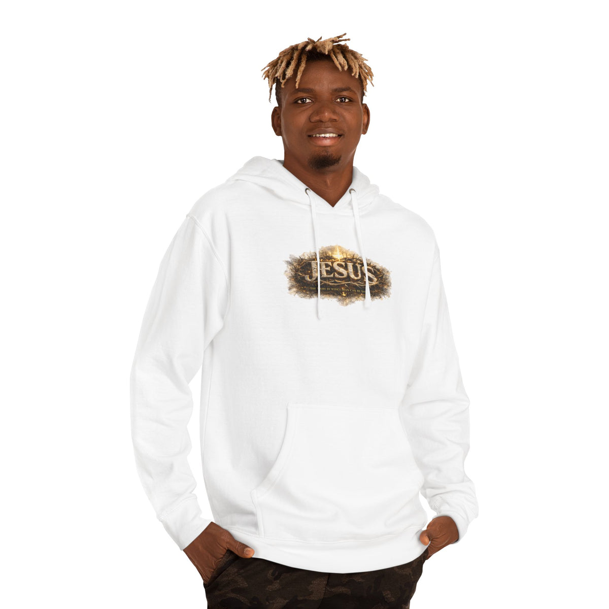 Graphic Hoodie — Rustic Gold Crown of thorns Pullover
