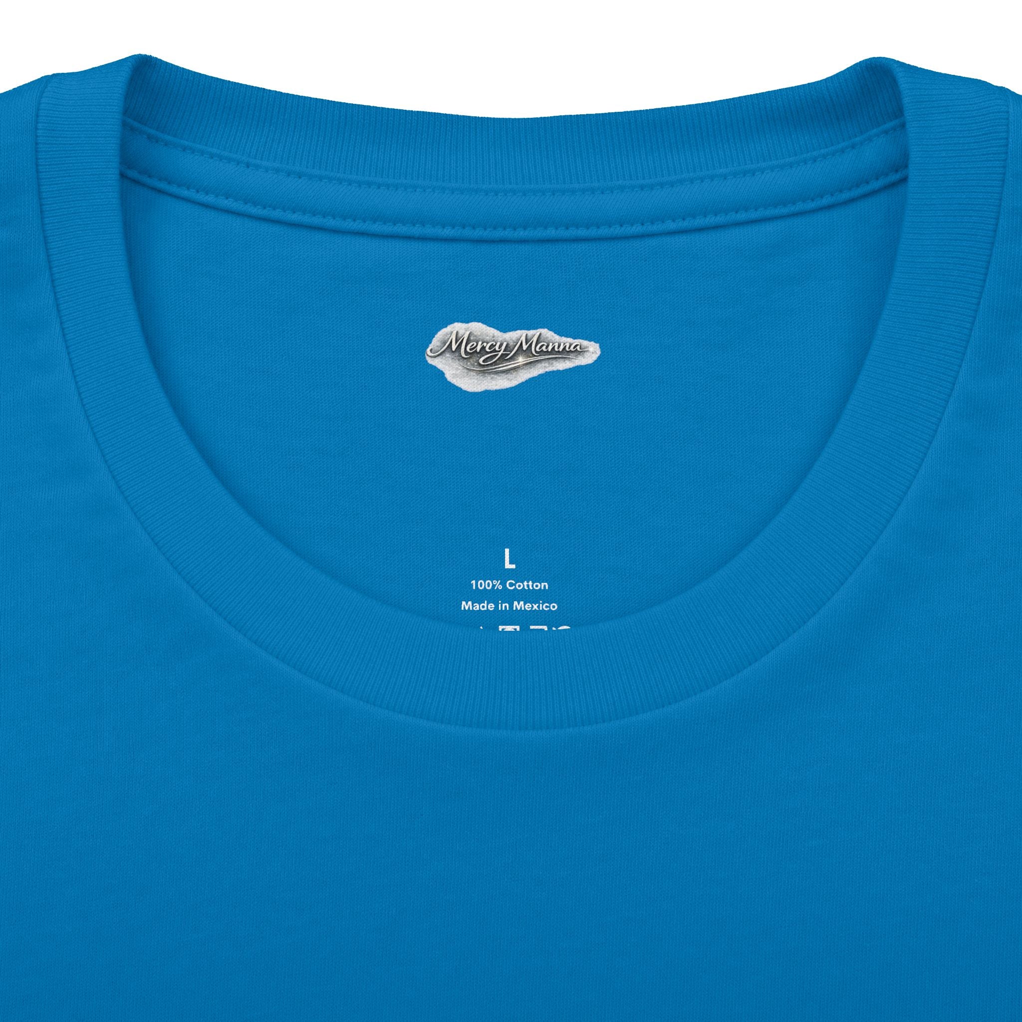 Not By Might Tee — Zechariah 4:6 Vintage Cloud Typography