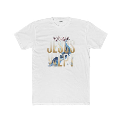"Jesus Wept" Graphic Tee — Unisex Cotton T-Shirt