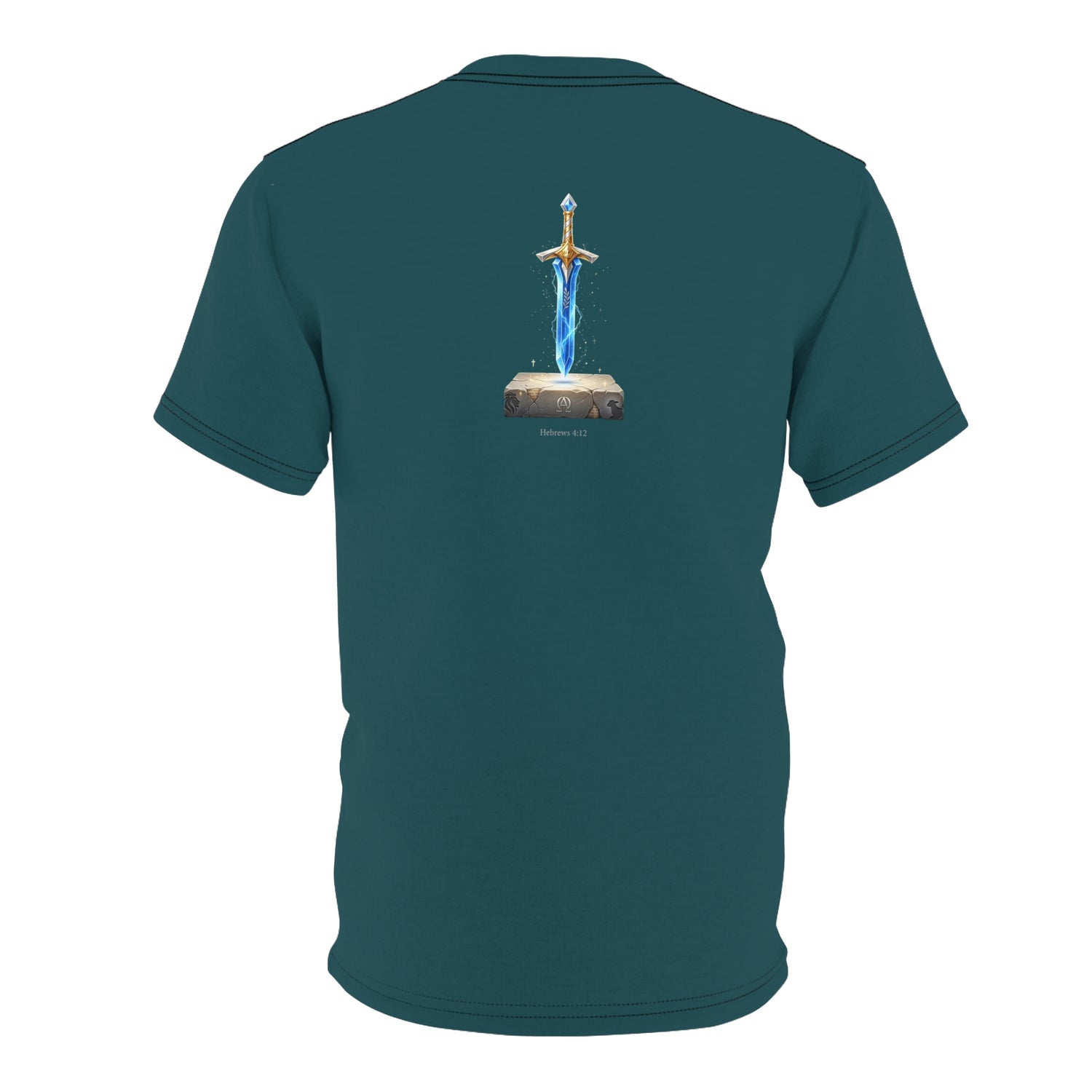 "Hebrews 4:12" Sword Graphic Tee — Unisex Cotton T-Shirt