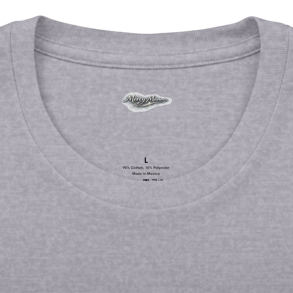 Not By Might Tee — Zechariah 4:6 Vintage Cloud Typography